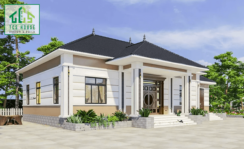 Mẫu nhà vườn 1 tầng