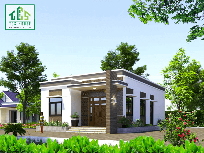 Mẫu nhà vườn cấp 4 hiện đại