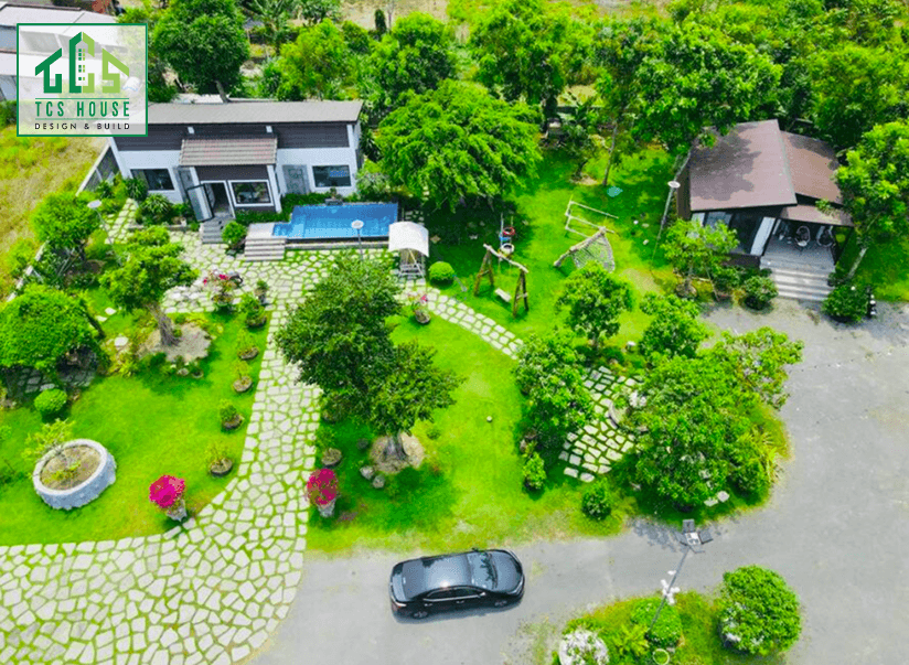 Mẫu nhà vườn kết hợp nghĩ dưỡng