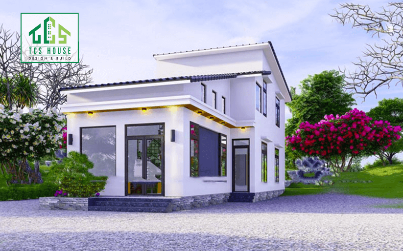 Nhà cấp 4 có gác lửng hiện đại