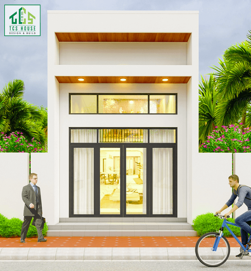 Nhà cấp 4 có gác lửng mái bằng