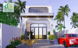 Nhà cấp 4 có gác lửng mái bằng