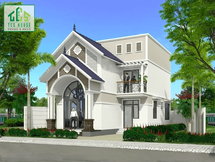Nhà có gác lửng mái thái