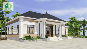 Nhà cấp 4 hiện đại mái nhật