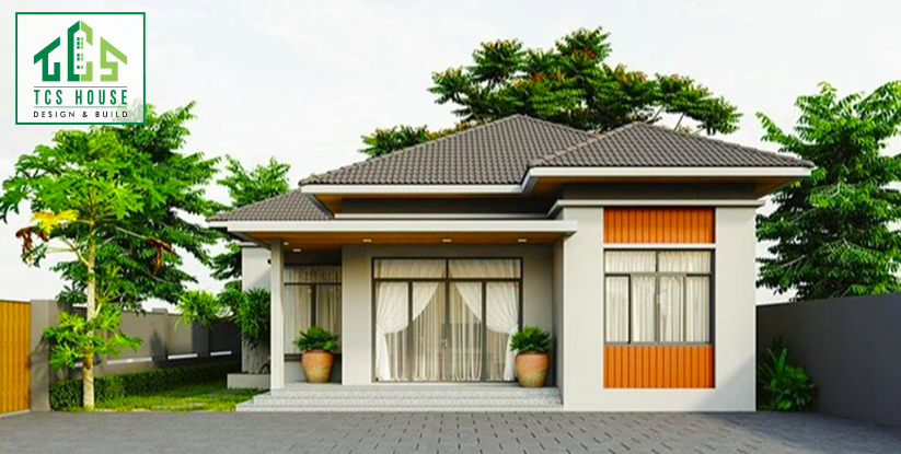 Nhà cấp 4 mái Nhật phong cách tối giản