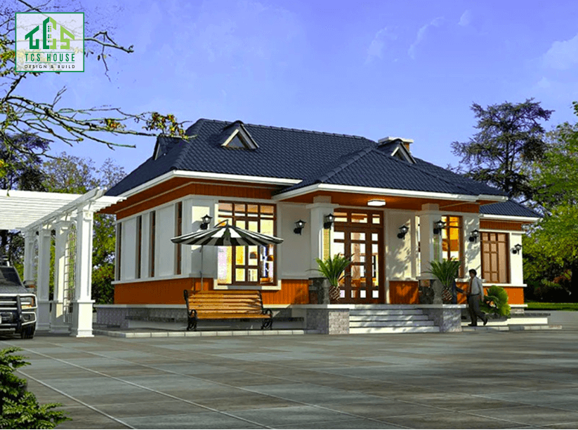 Nhà cấp 4 phong cách châu Âu hiện đại