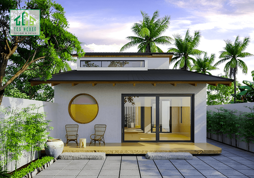 Nhà cấp 4 sân vườn phong cách Nhật Bản