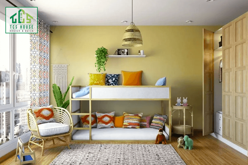 Mẫu 65: Nhà trọ nhỏ gọn phong cách Bohemian.