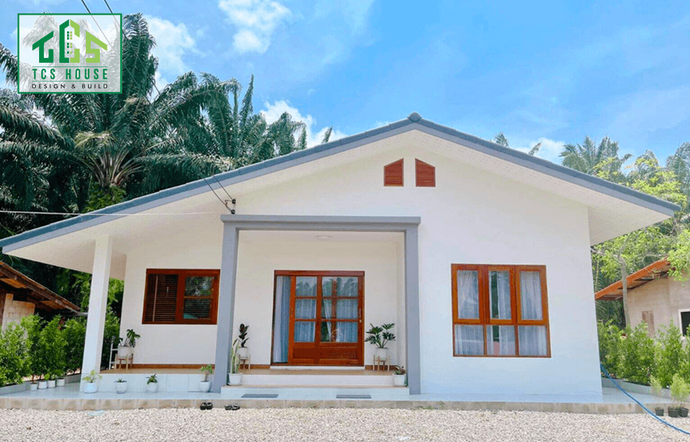 Nhà vườn mái thái phong cách đồng quê