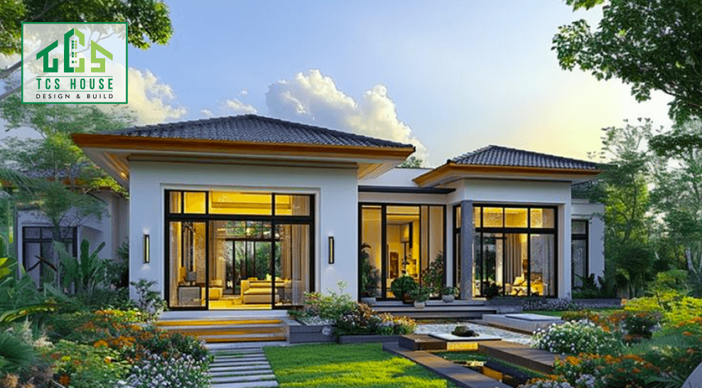 Nhà vườn mái thái với hệ mái xếp lớp độc đáo