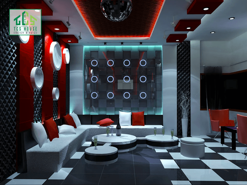Nội thất quán karaoke Thiết kế theo chủ đề âm nhạc