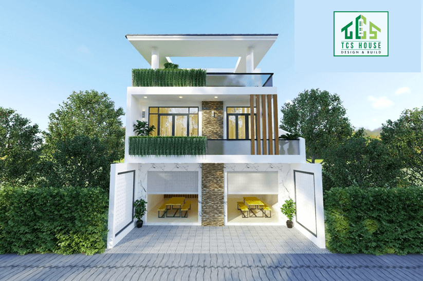 Mẫu Văn Phòng 2 Tầng Tận Dụng Mặt Tiền Kinh Doanh