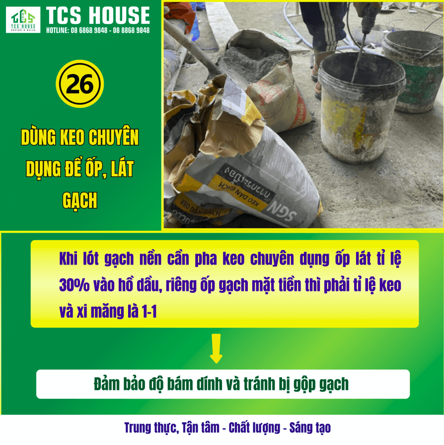 Điểm khác biệt thi công TCS House số 26