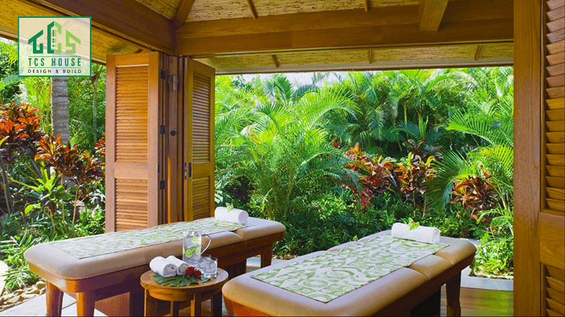 Mẫu Spa Thiên Nhiên Ngoài Trời