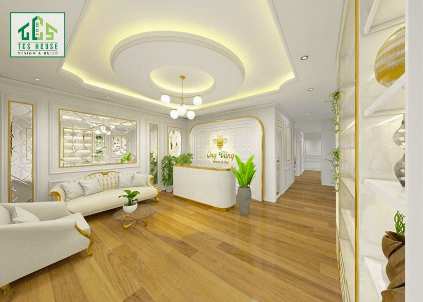 Mẫu Spa Tông Trắng Đơn Giản