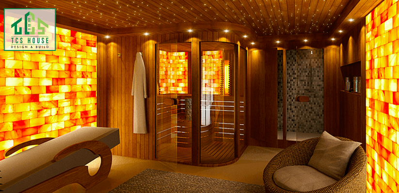 Mẫu spa kết hợp phòng xông hơi