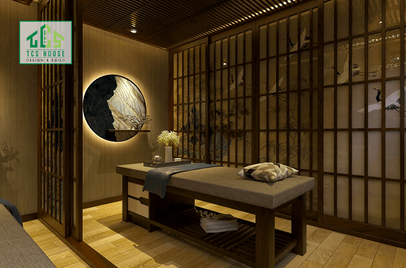 Mẫu spa phong cách công nghiệp