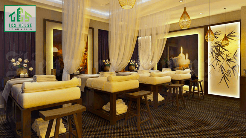 Mẫu spa theo phong cách thiên nhiên Nhật Bản