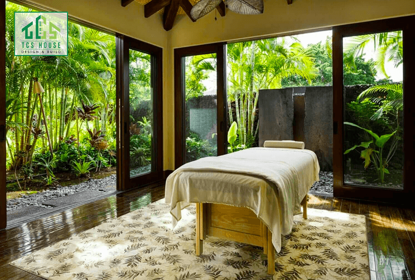Mẫu spa với thiết kế mở không gian