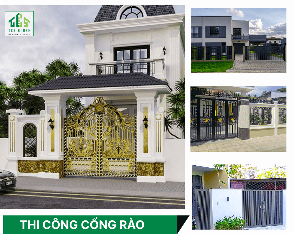 Thi công cơ khí hạng mục cổng rào, hàng rào sắt