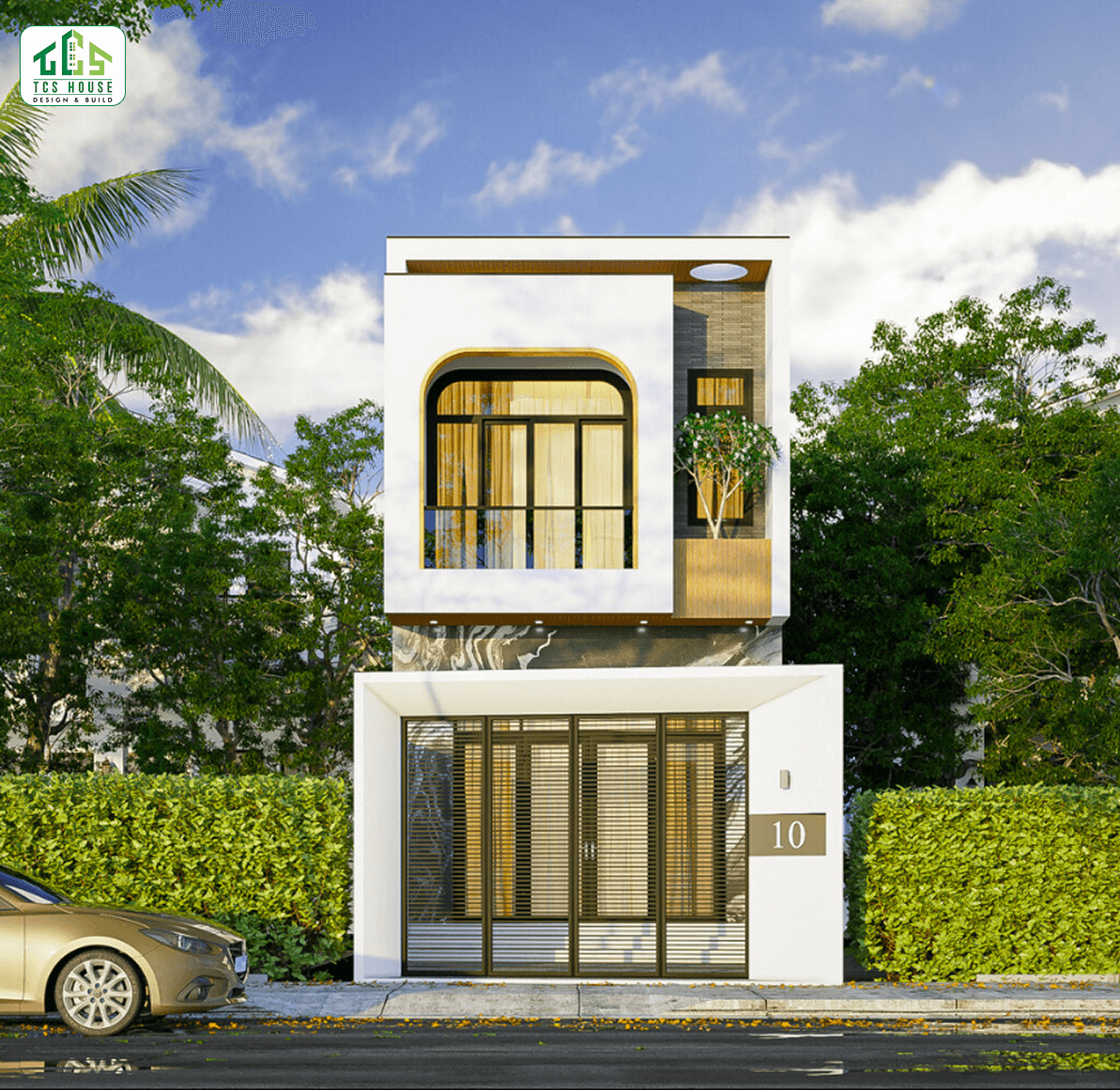 Nhà phố 2 tầng hiện đại tại phường Cẩm Phô