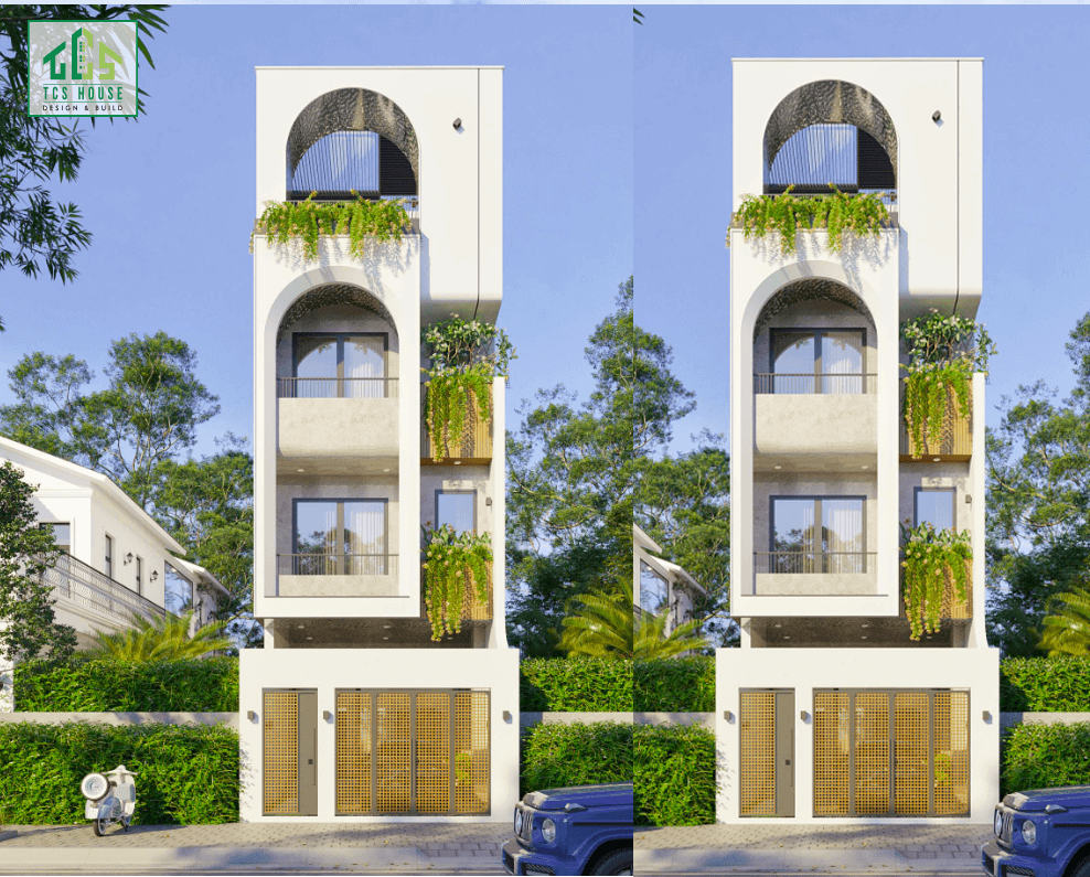 Thiết Kế Kiến Trúc Nhà Phố 4 Tầng