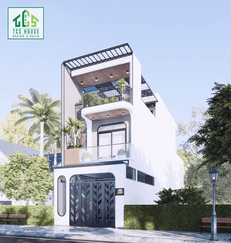 Mẫu nhà phố 2 tầng 1 tỷ hiện đại
