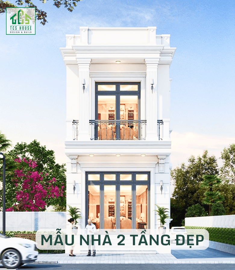 Mẫu nhà phố 2 tầng đẹp giá 1 tỷ