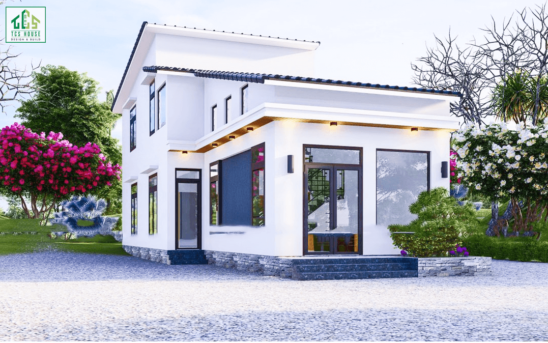 Nhà cấp 4 đẹp giá rẻ chữ L 90m²