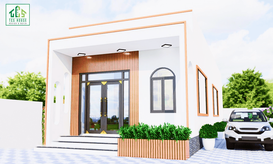 Nhà cấp 4 đẹp giá rẻ mái bằng hiện đại