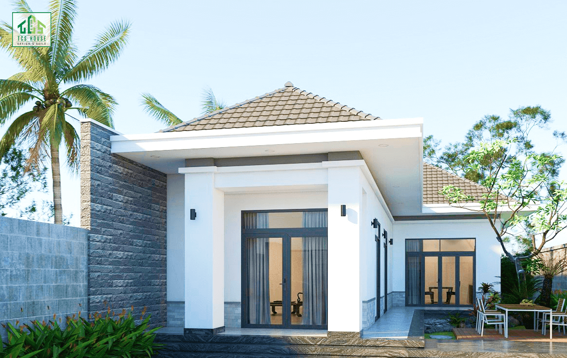 Nhà cấp 4 đẹp giá rẻ phong cách châu Âu