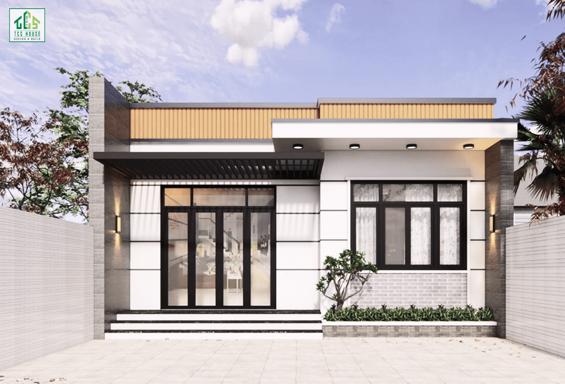 Nhà cấp 4 đẹp giá rẻ mái bằng 90m²