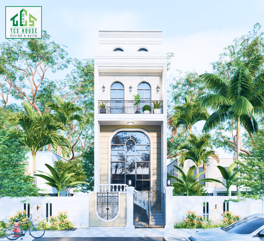Nhà phố 2 tầng 1 tỷ phong cách châu âu