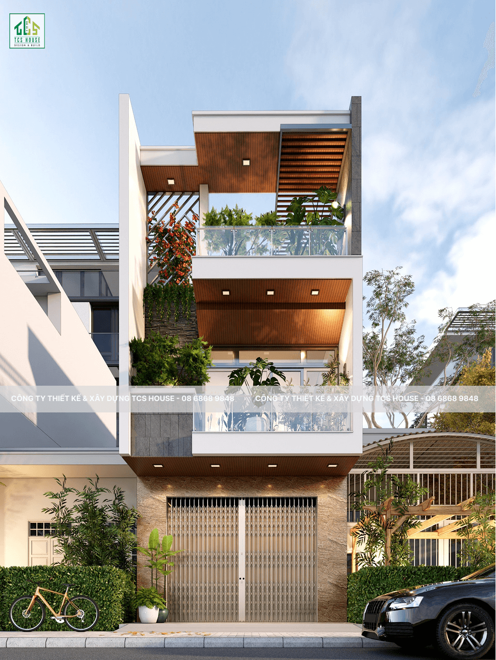 Nhà phố 3 tầng Tam Kỳ NS's House được thiết kế và xây dựng đẹp trọn gói TCS House