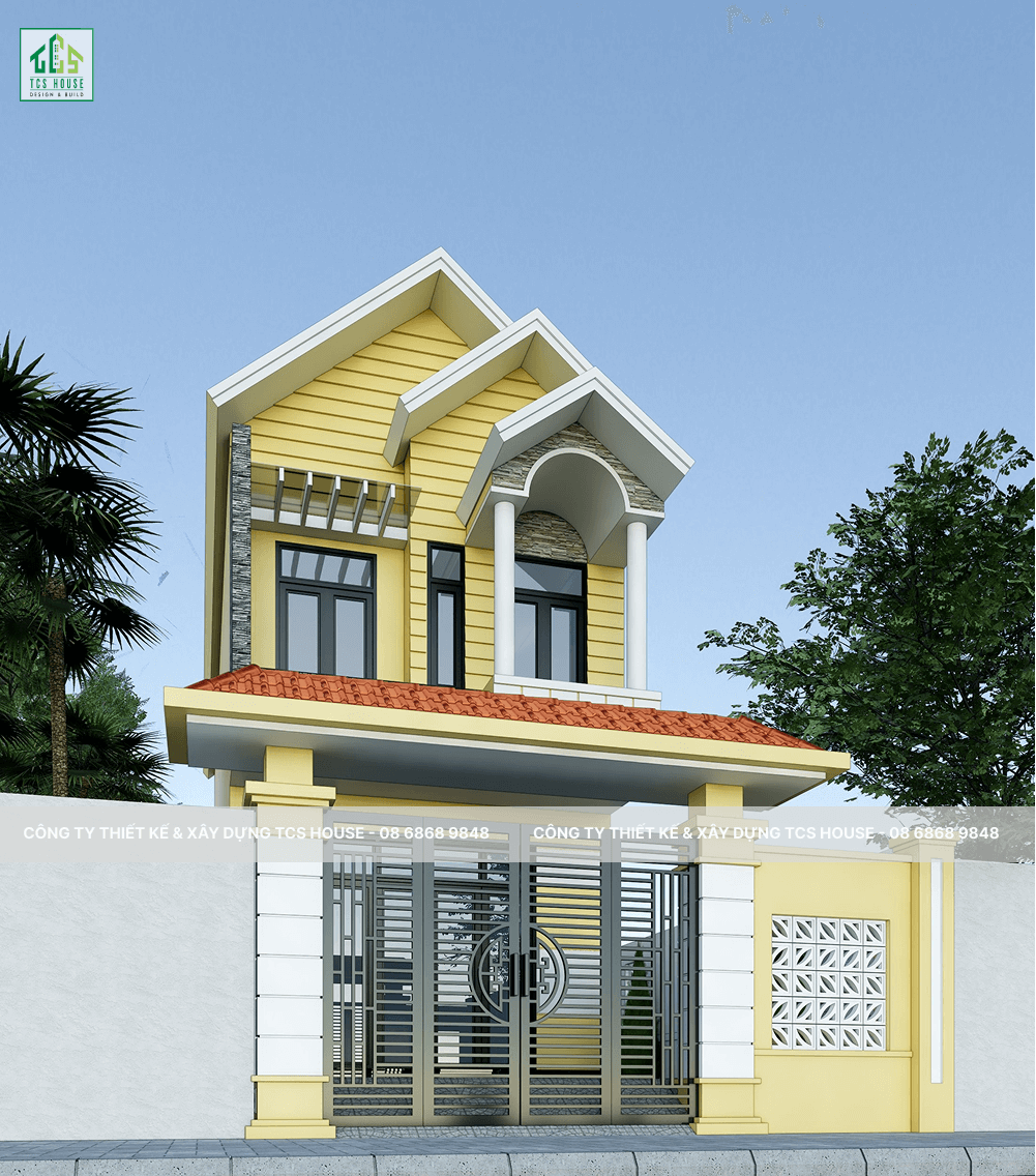 Xây nhà trọn gói 2 tầng đẹp hiện đại Hội An
