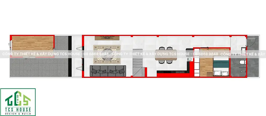 Công Trình Nhà Phố 2 Tầng Phuong's House Kết Hợp Kinh Doanh Tại Trường Xuân Tam Kỳ - Bản vẽ 