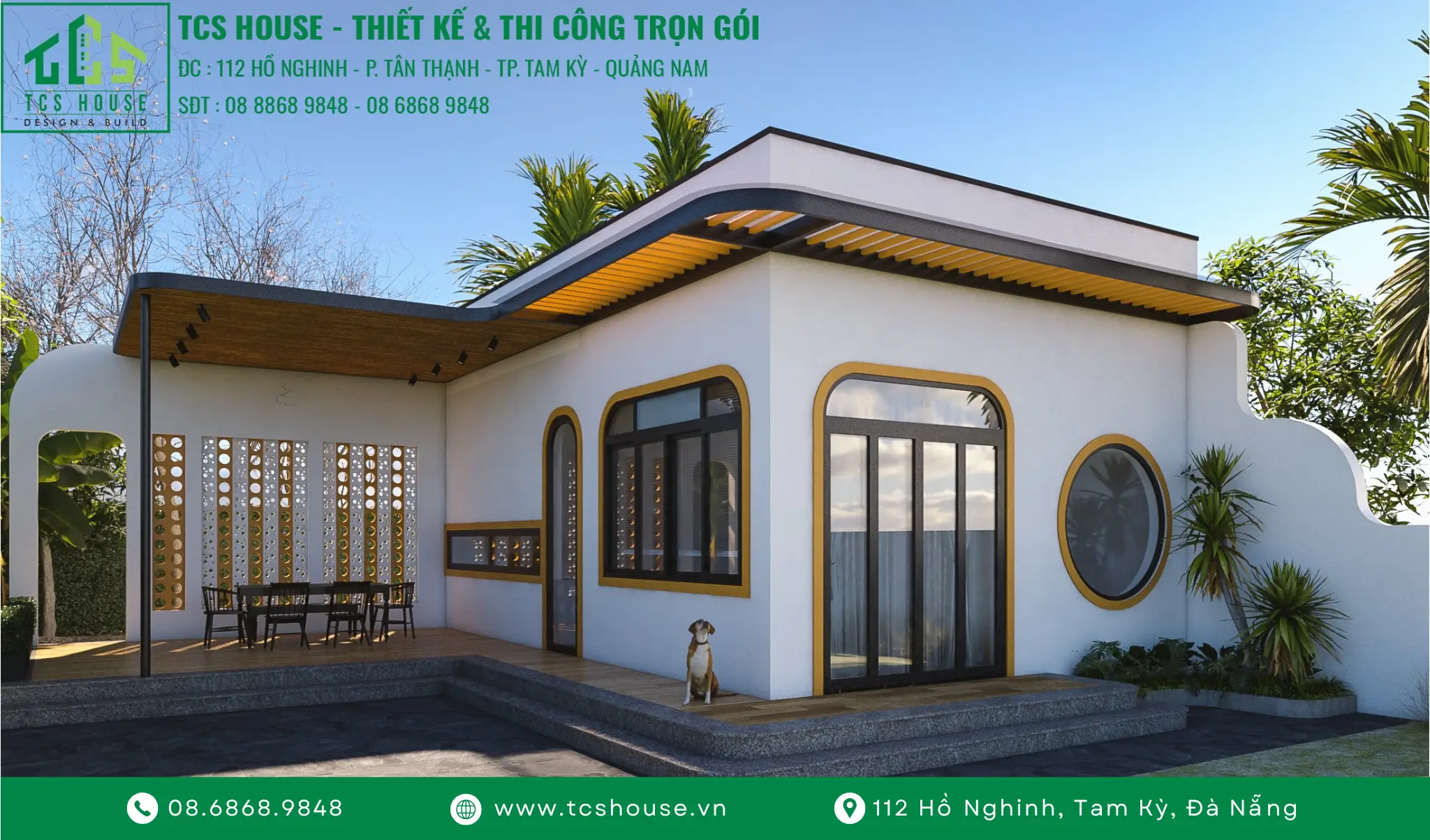 Nhà cấp 4 đẹp - L's House - Đơn vị thiết kế & thi công nhà trọn gói Tam Kỳ TCS House