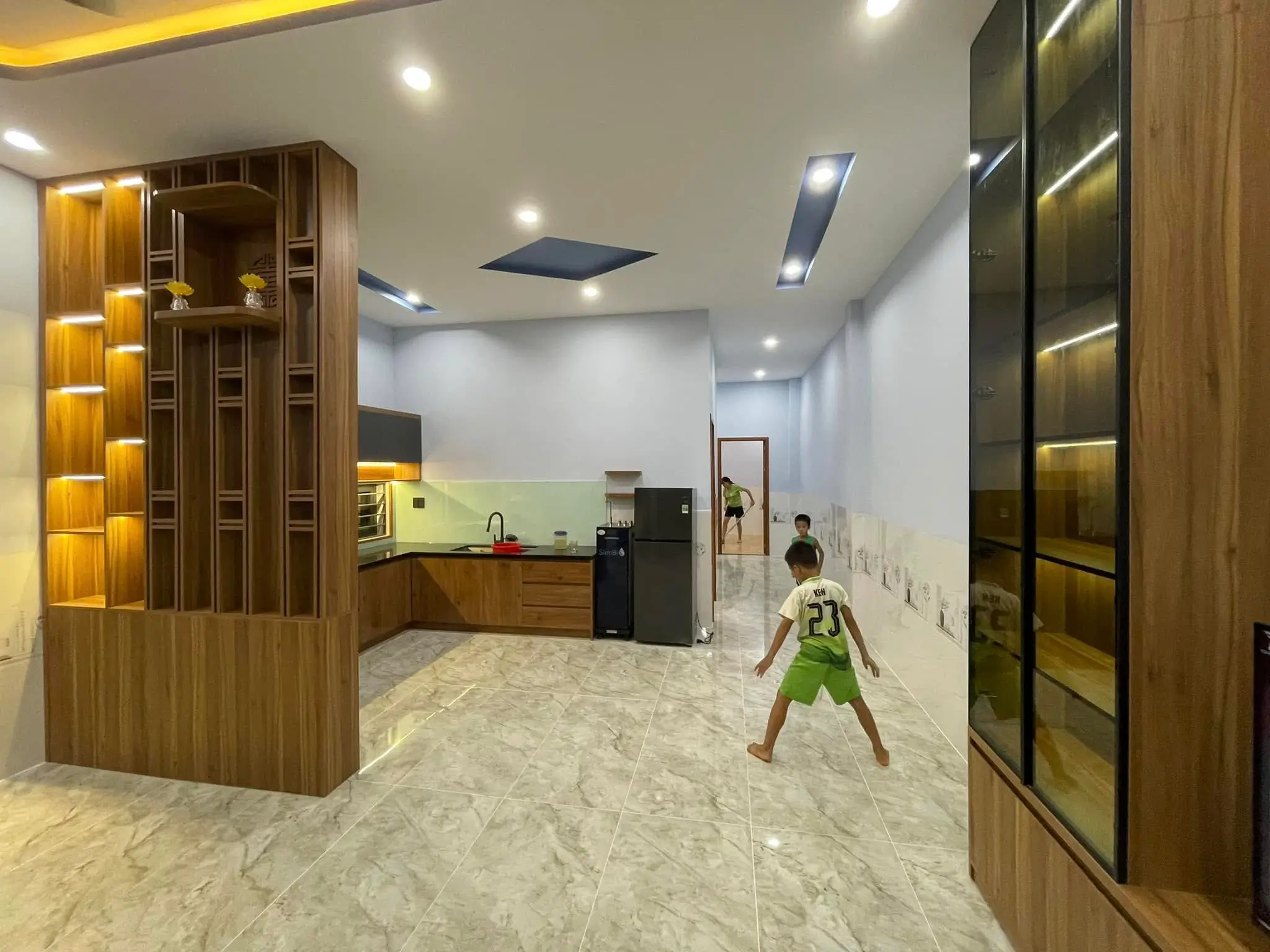 Hình ảnh chụp tại nhà vợ chồng em Hiếu - Bản vẽ nhà bếp - Nhà Cấp 4 Cho Vợ Chồng Trẻ Hieu's House Đẹp Từng Centimet Tại Tam Kỳ