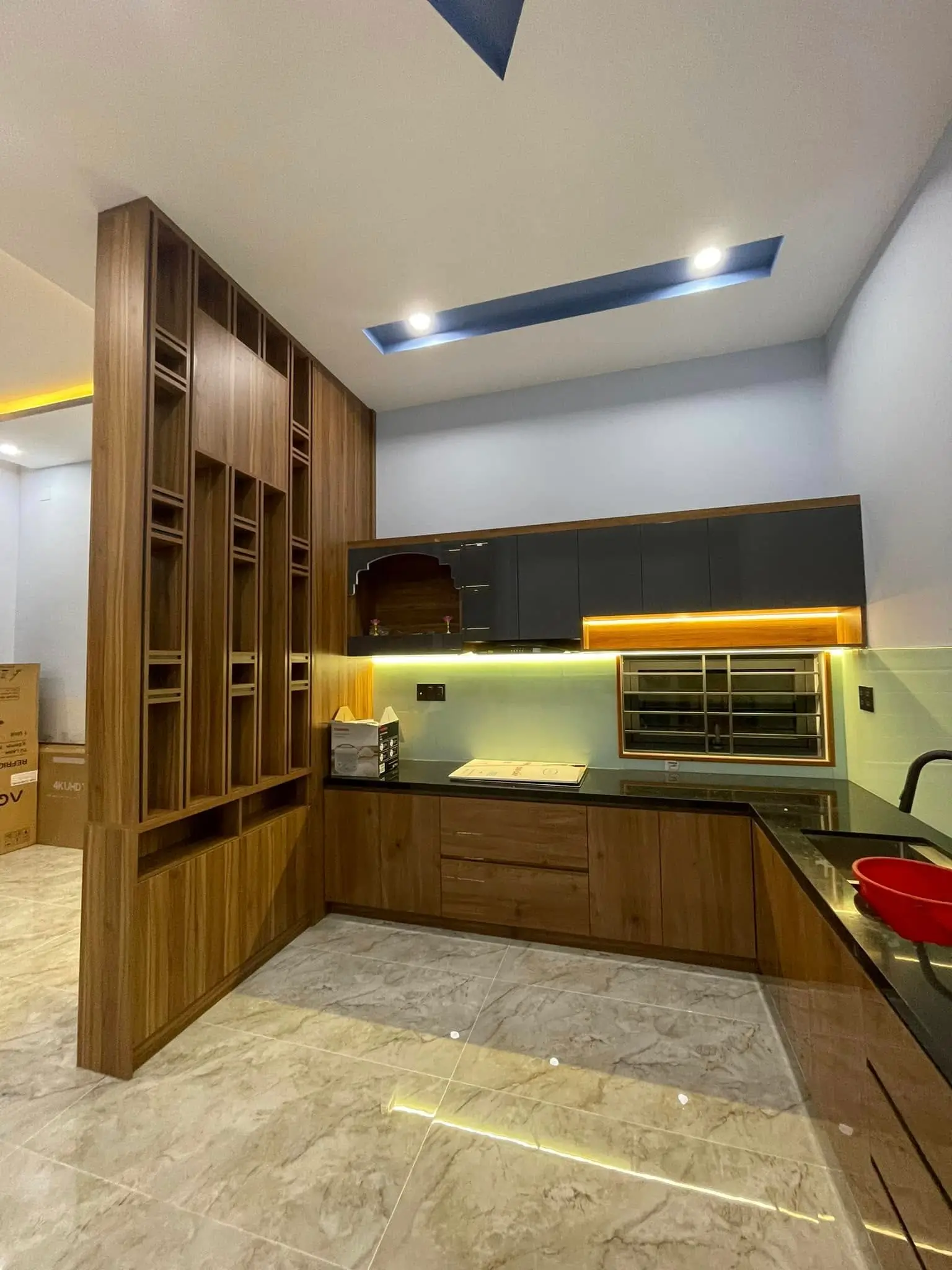 Hình ảnh chụp tại nhà vợ chồng em Hiếu - Bản vẽ nhà bếp - Nhà Cấp 4 Cho Vợ Chồng Trẻ Hieu's House Đẹp Từng Centimet Tại Tam Kỳ