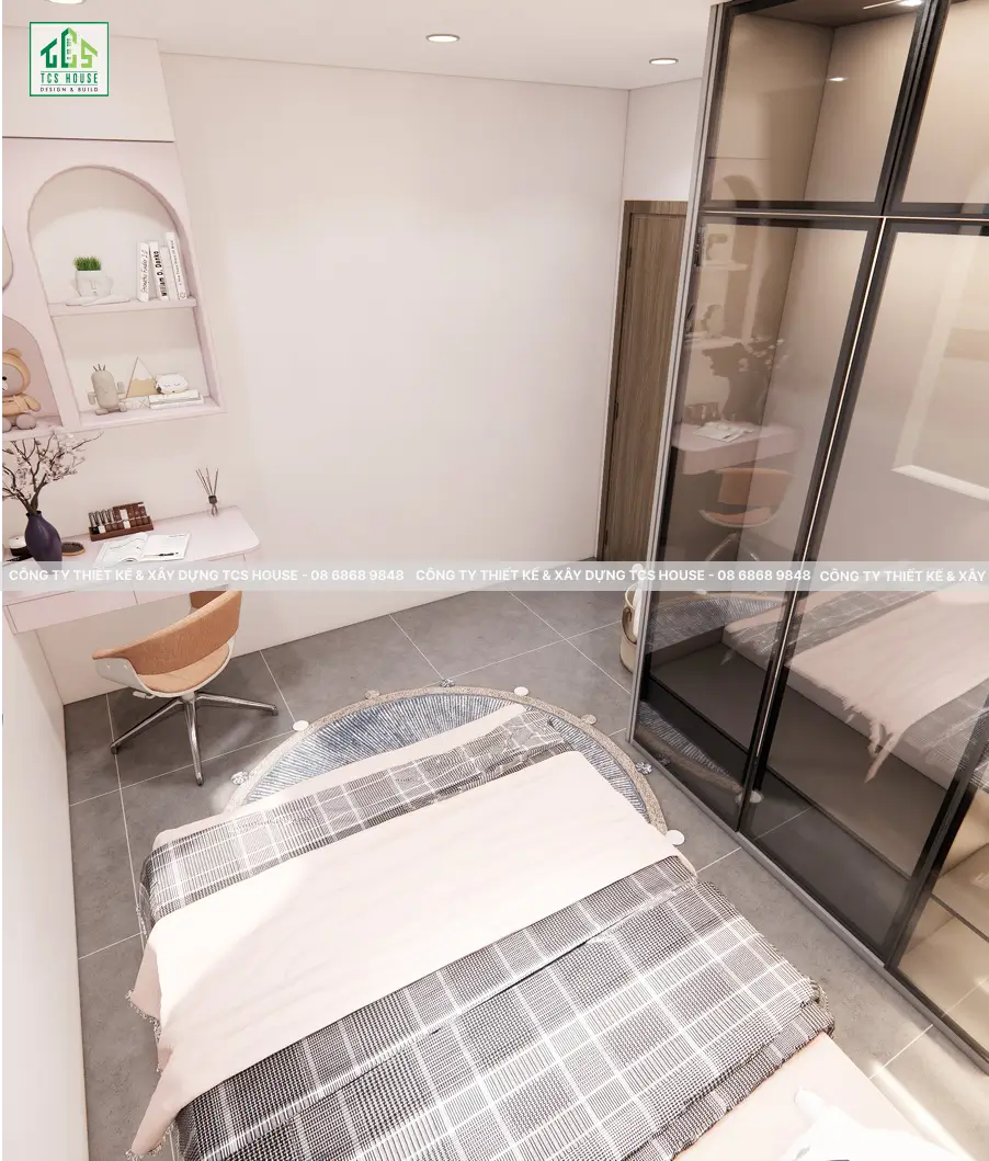 Nhà Cấp 4 Mái Nhật 3 Phòng Ngủ Đẹp Sang Trọng Và Tiện Nghi - Thiết kế phòng ngủ