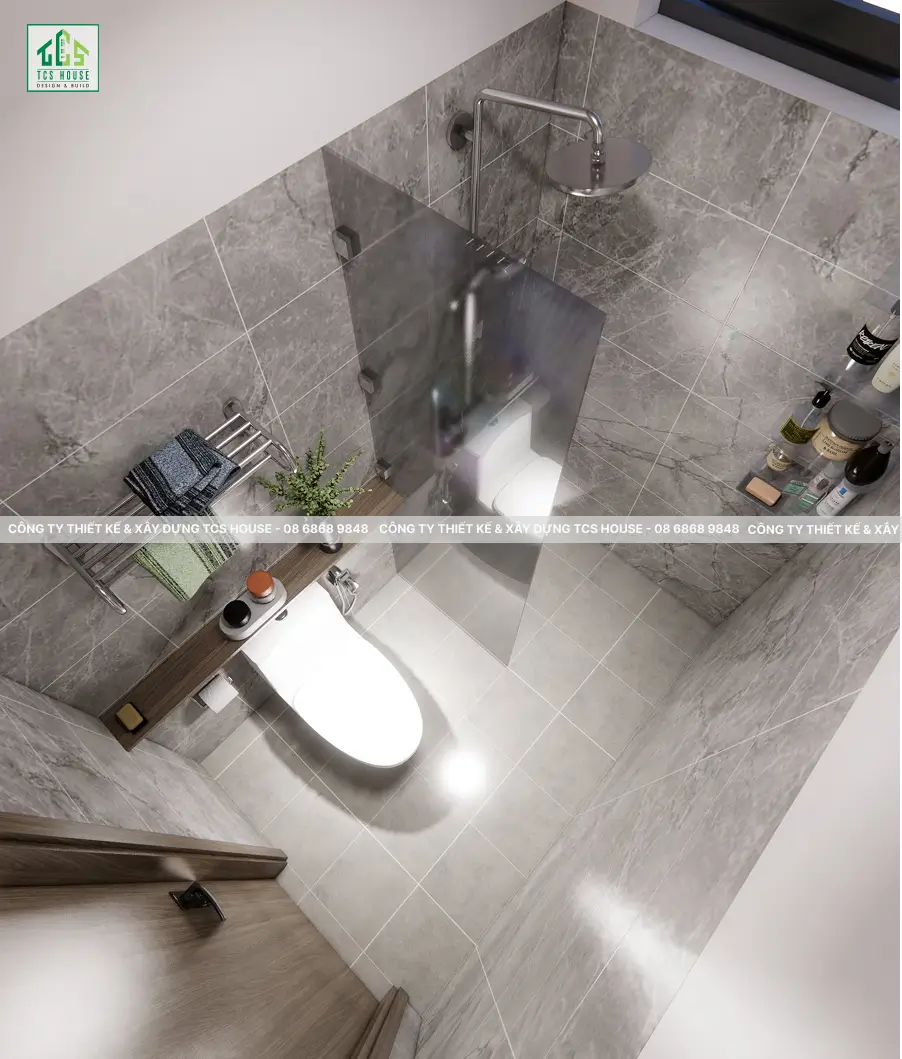 Nhà Cấp 4 Mái Nhật 3 Phòng Ngủ Đẹp Sang Trọng Và Tiện Nghi - Thiết kế phòng vệ sinh