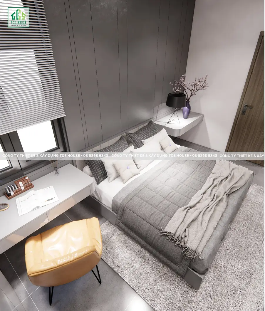 Nhà Cấp 4 Mái Nhật 3 Phòng Ngủ Đẹp Sang Trọng Và Tiện Nghi - Thiết kế phòng ngủ