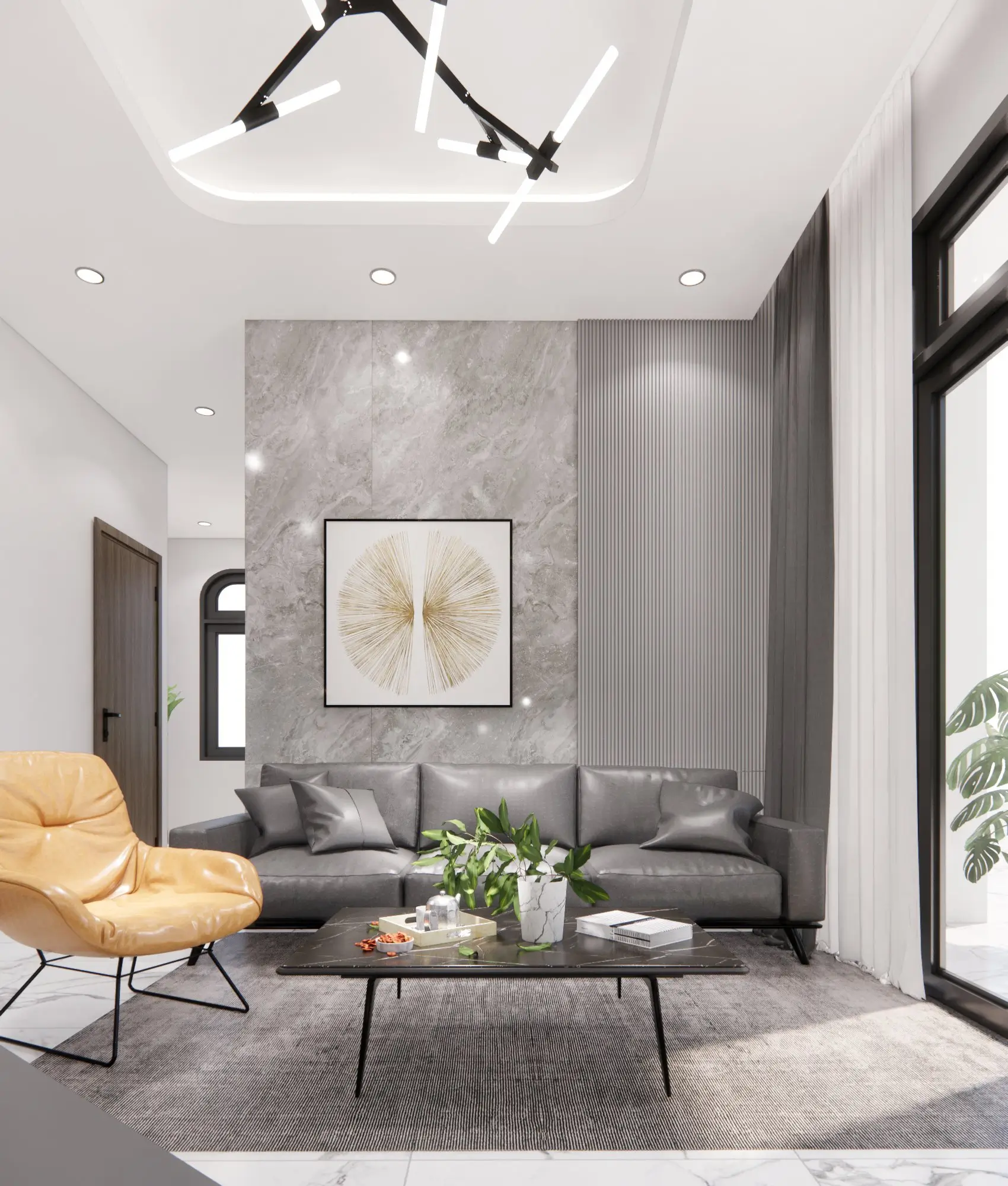 Thiết Kế Nội Thất Nhà Mái Nhật 9x16m Hiện Đại Và Sang Trọng