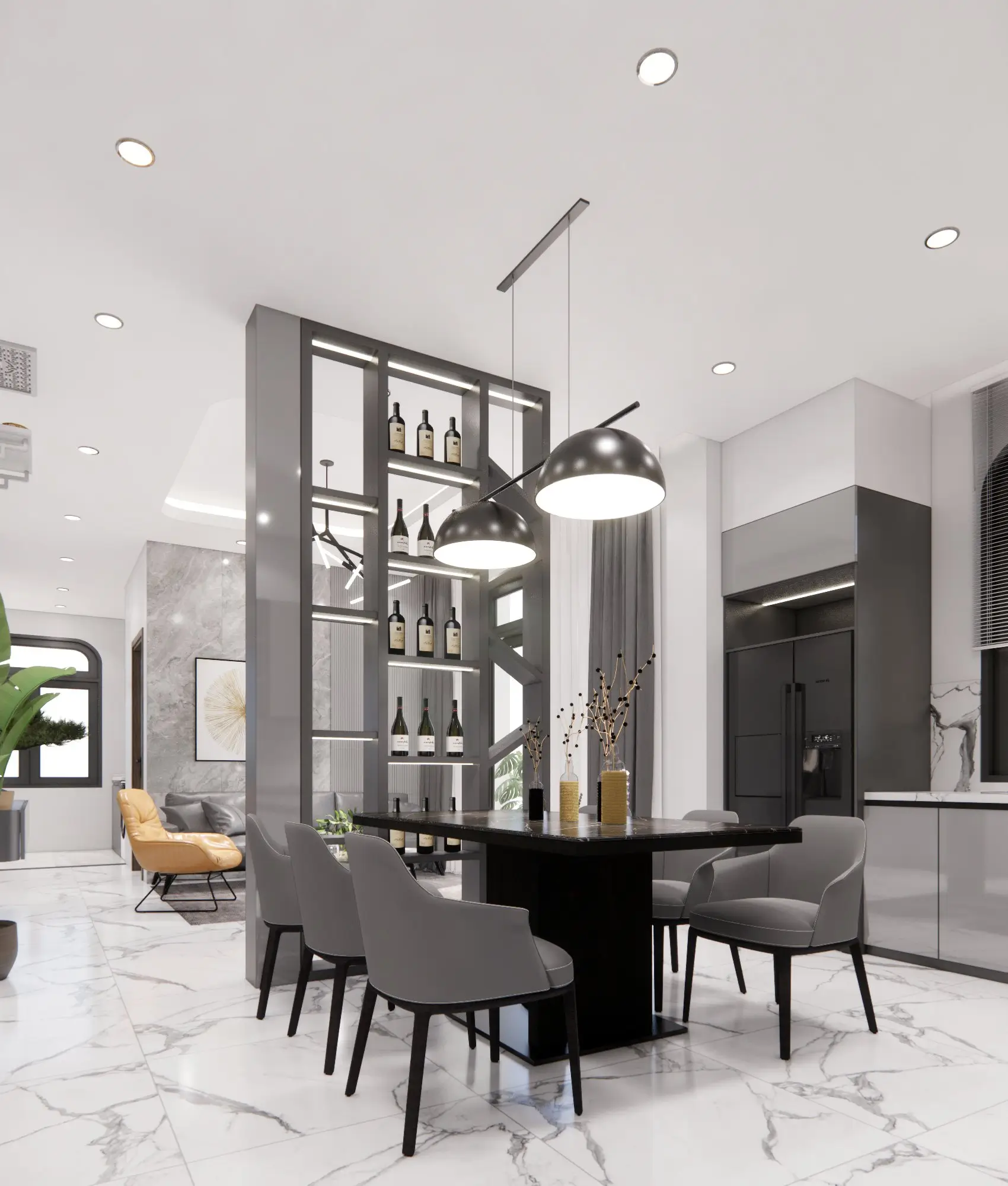 Thiết Kế Nội Thất Nhà Mái Nhật 9x16m Hiện Đại Và Sang Trọng