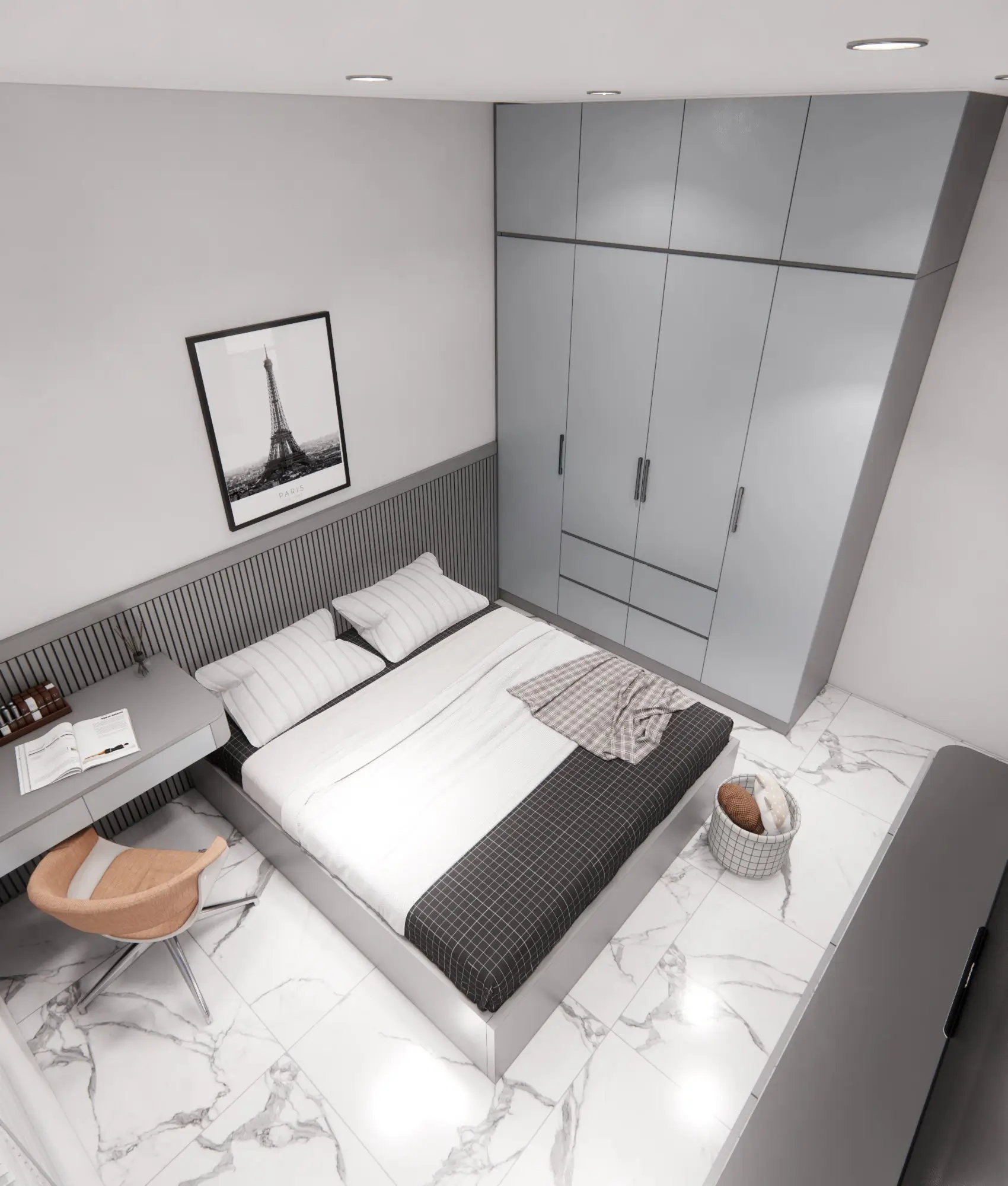 Thiết Kế Nội Thất Nhà Mái Nhật 9x16m Hiện Đại Và Sang Trọng