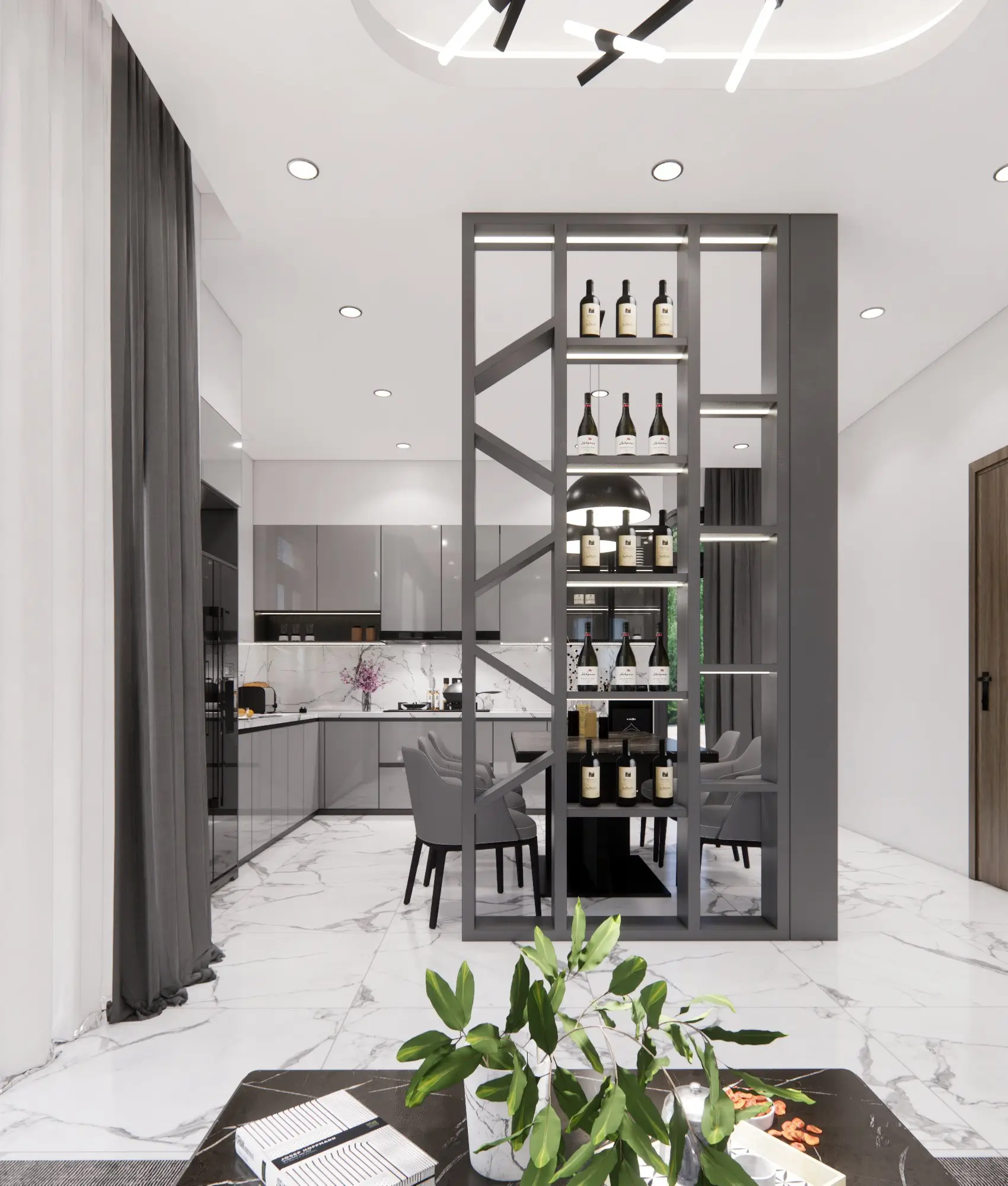 Thiết Kế Nội Thất Nhà Mái Nhật 9x16m Hiện Đại Và Sang Trọng