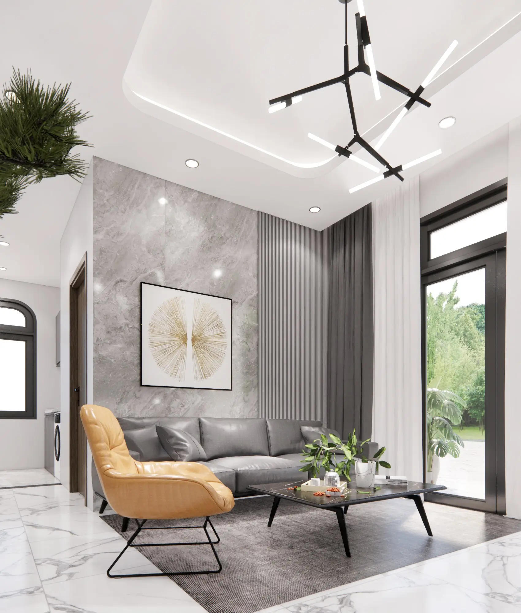 Thiết Kế Nội Thất Nhà Mái Nhật 9x16m Hiện Đại Và Sang Trọng